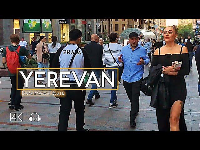 Yerevan Downtown Walk: Sunshine, Streets, and Life, Oct 6, 2024, 4K 60fps