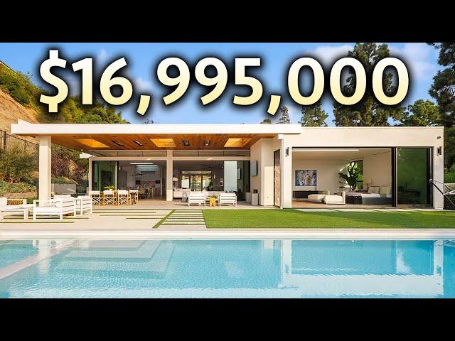 INSIDE a $16,995,000 BEVERLY HILLS Modern Mansion with Incredible Views!