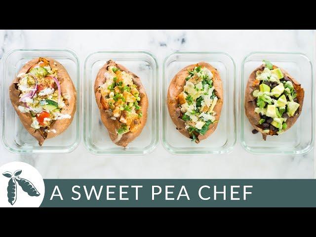 4 Easy Stuffed Baked Sweet Potato Recipes  | A Sweet Pea Chef