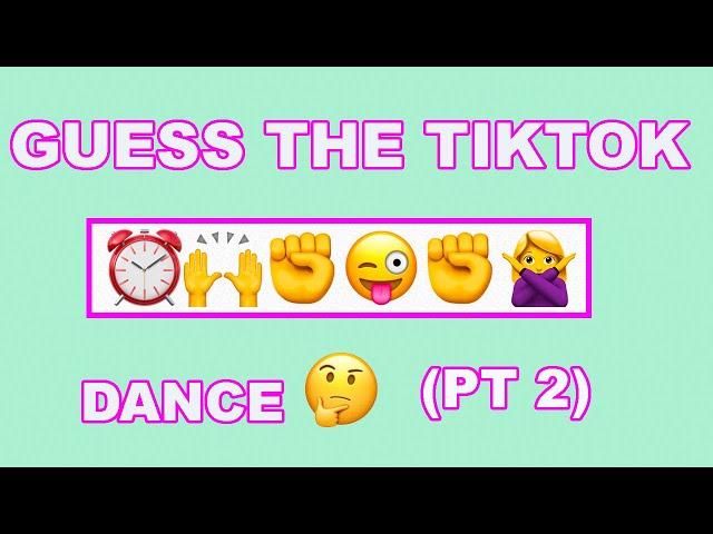 Guess the tiktok dance by using emojis part 2 | TikTok Mashup and Remix