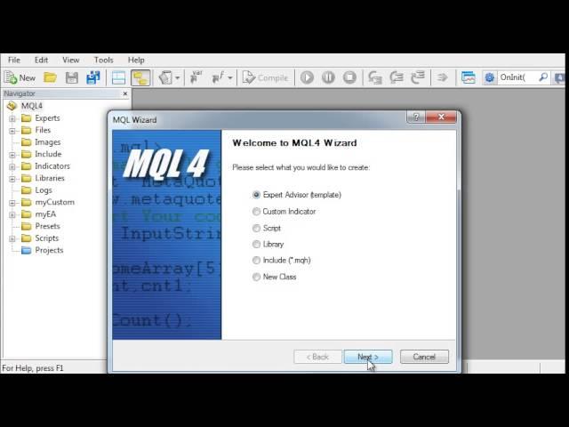 1.2. How To Create Expert Advisors In MetaTrader 4