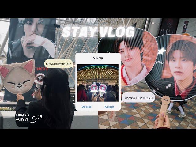 ꒰𝙎𝙏𝘼𝙔 𝙑𝙡𝙤𝙜꒱ StrayKids WorldTour dominATE in Japan ￤東京ドーム￤参戦vlog