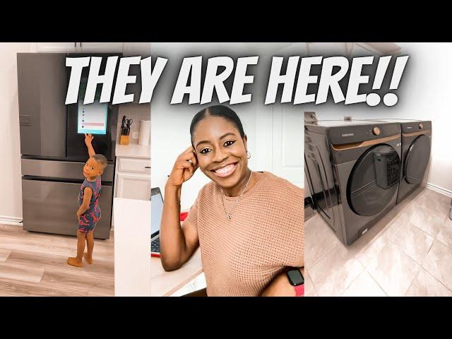 OUR FRIENDS' REACTIONS TO OUR NEW HOUSE: Our Fridge, Washer & Dryer are here!!! New House VLOG