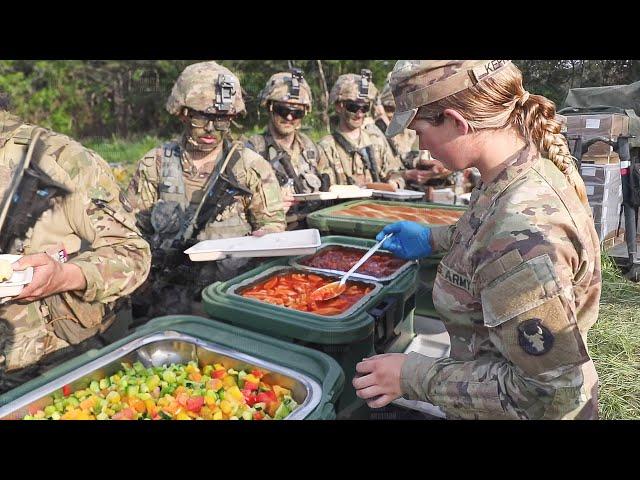 How US Military Feeds 1000s of Soldiers During Rush Hour in Forest