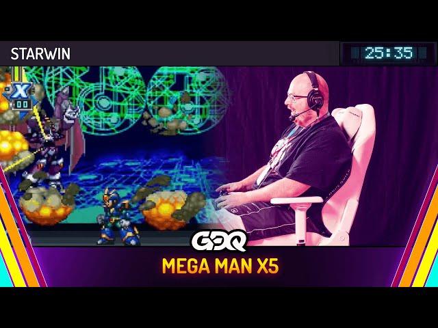 Mega Man X5 by Starwin in 25:35 - Summer Games Done Quick 2024