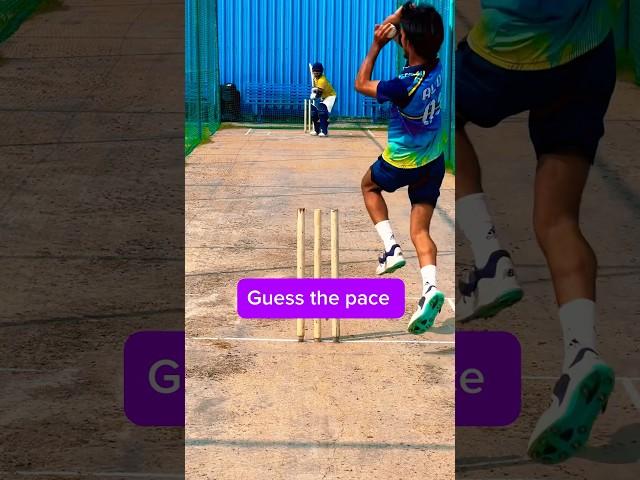 Guess  Pace of the bowler||Cricket Batting Practice#cricket #battingtips #battingtechnique #shorts