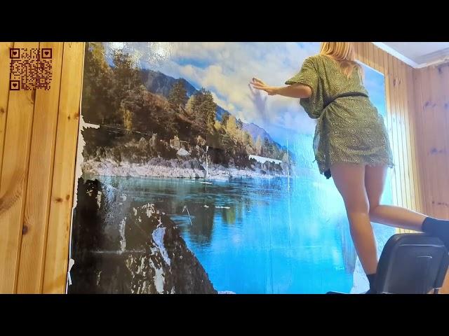 Marta Vlog  Remove wallpaper from wall  Repair in the room #003