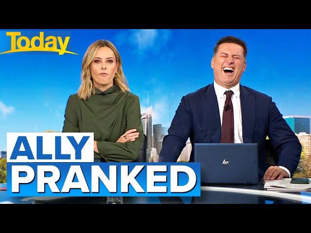 "Not funny" April Fools' Day prank hardly fazes Ally | Today Show Australia