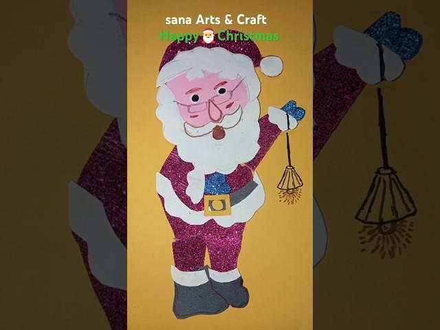 Santa Claus  making with Paper #christmas  #youtubeshorts#shortd #shortsvideo shorts