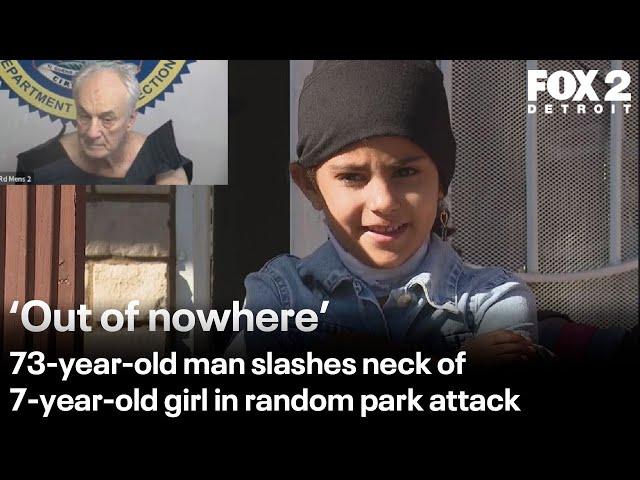 73-year-old man charged with slashing 7-year-old's neck with knife in park attack