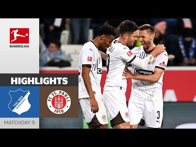 St. Pauli Secures BIG POINTS! | TSG Hoffenheim - FC St. Pauli 0-2 | Highlights | Matchday 9 - BULI