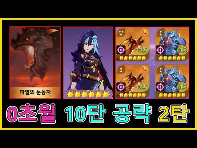 세븐나이츠 리버스 무과금 파멸의 눈동자 10단계 2탄 - 장비, 스킬 매커니즘 설명