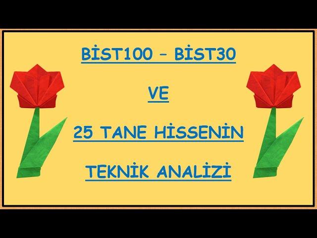 BORSA - BİST100 - BİST30 - HİSSE YORUMLARI - TEKNİK ANALİZ - ASTOR - THYAO - BURCE - İNDİKATÖRLER