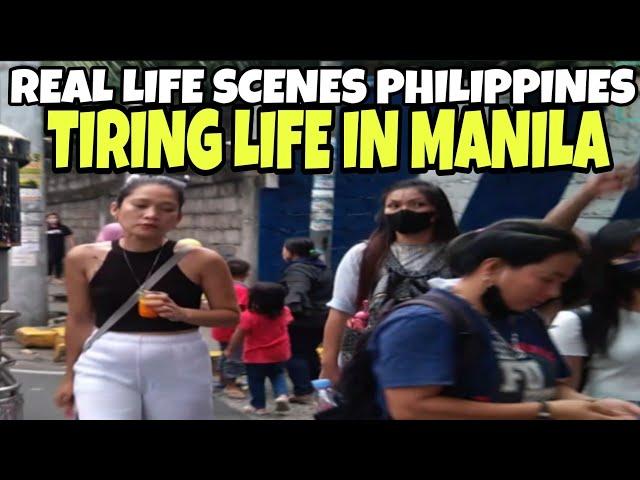 REAL LIFE ACTION TIRING LIFE IN MH DEL PILAR ERMITA MANILA PHILIPPINES WALKING TOUR 4K CITY LIFE