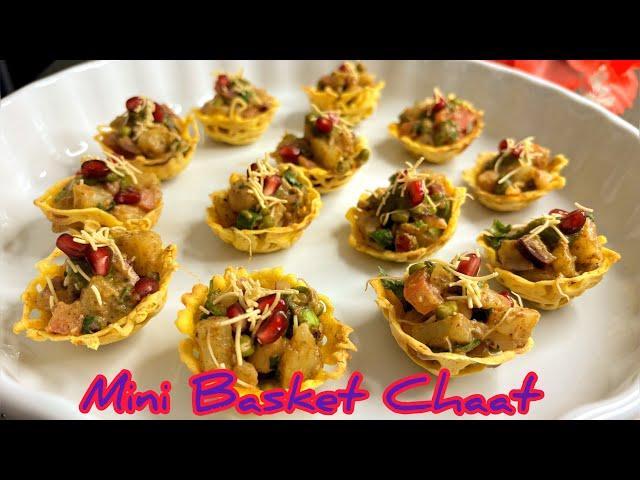 Mini Basket Chaat | Crispy | Katori Chaat | Richa's kitchen