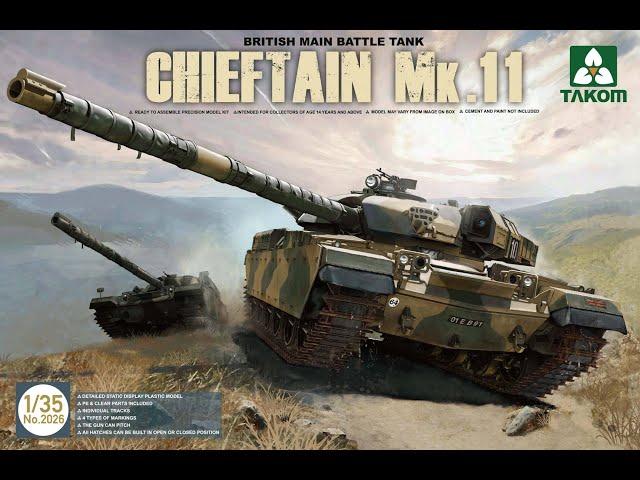 Takom : Chieftain Mk.11 : 1/35 Scale Model : In Box Review