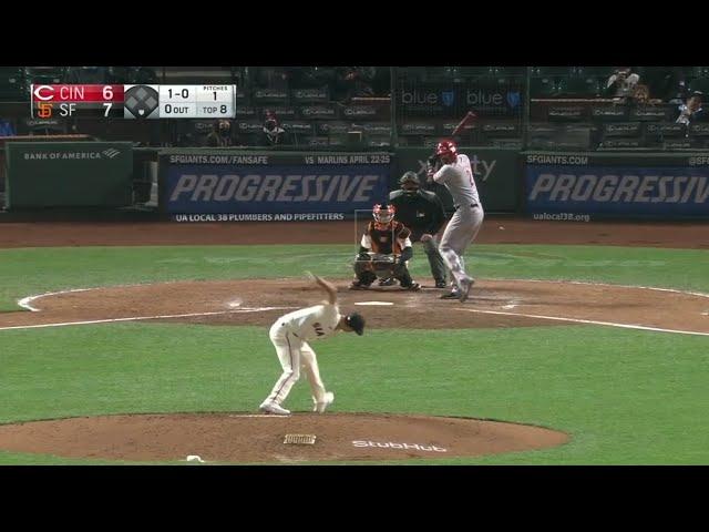 Tyler Rogers throws some filth against the Reds