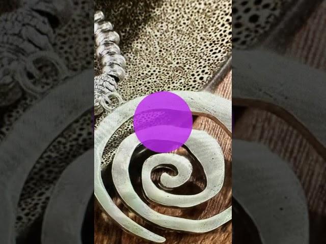 Bohemian Silver Circle Pendant Necklace with Leather Cord and Elegant Gift Box