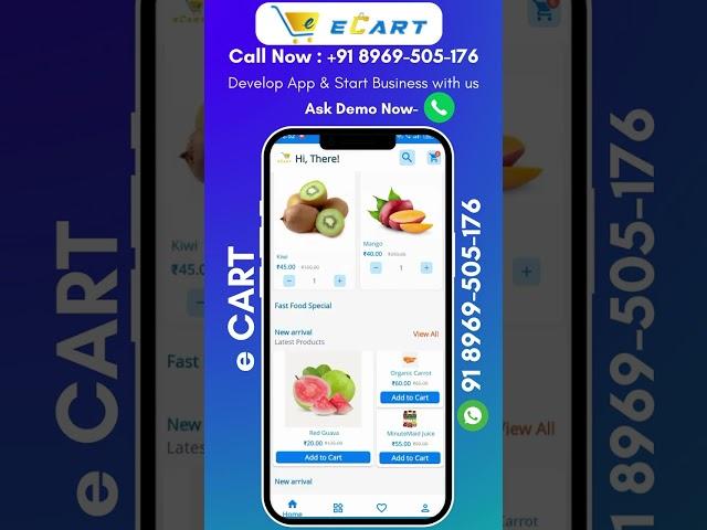 Ecart Shopping App Source code #installation || how to make Ecart app || create# ecart admin panel