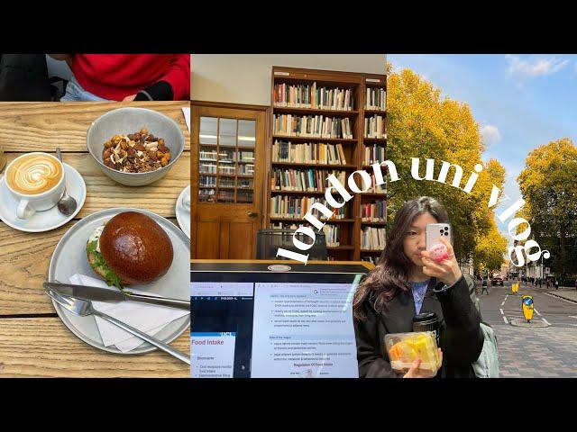 reading week vlog | lots of studying, cafes️, london uni