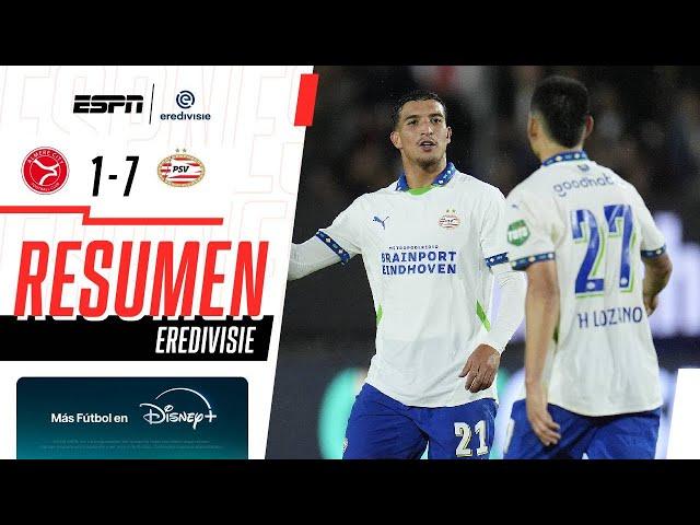 Resumen I Almere City 1-7 PSV Eindhoven I Eredivisie I Goleada con aporte del #Chucky Lozano