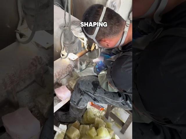 This is how a crystal sphere is made #crystalsphere #crystalfactory #crystalwholesaler #crystals