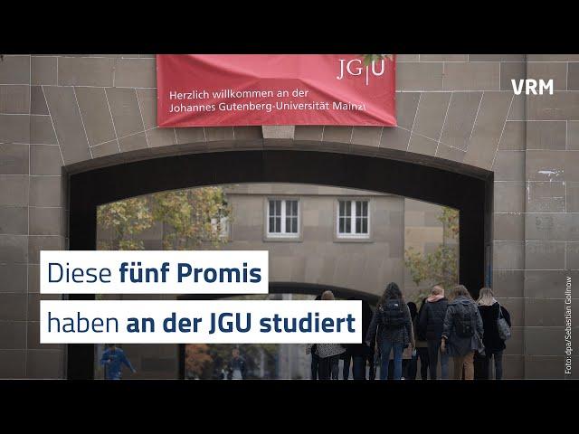 Diese fünf Promis haben in Mainz studiert