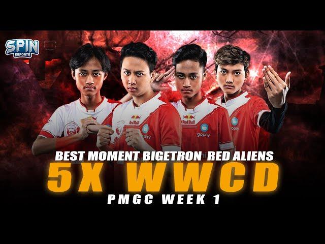 Best Moment Bigetron Red Aliens PMGC Week 1! 5xWWCD! Ga Ada Obat! | SPIN Esports