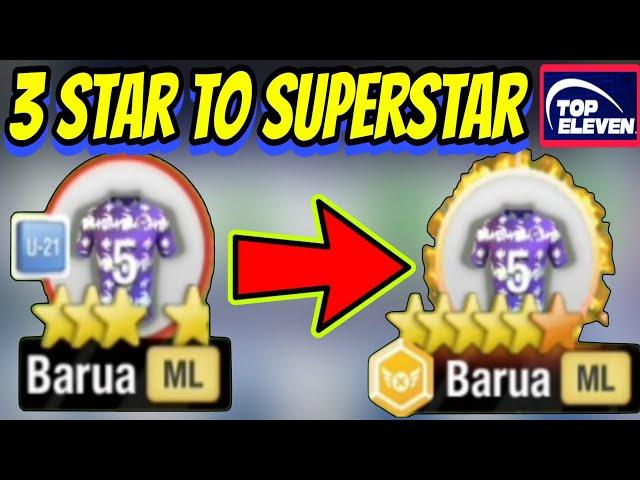 How to create a Superstar Player from 3 stars in Top Eleven 2025