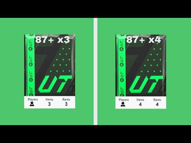 87+ x3 Pack & 87+ x4 Pack - EAFC 24 Ultimate Team