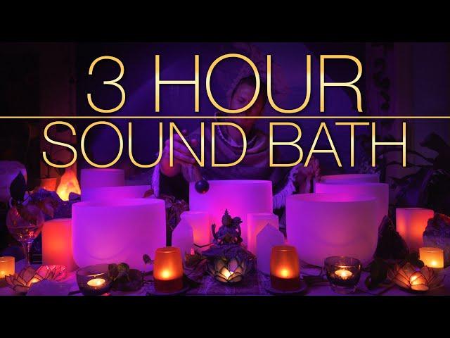 432Hz - 3 Hour Crystal Singing Bowl Healing Sound Bath (4K, No Talking) - Singing Bowls - Sound Bath