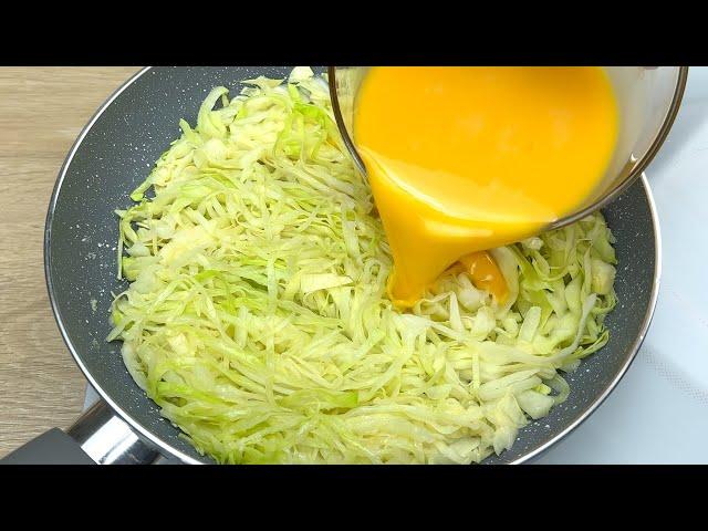 Do you have cabbage and eggs at home? 2 easy, quick and tasty cabbage recipes # 165