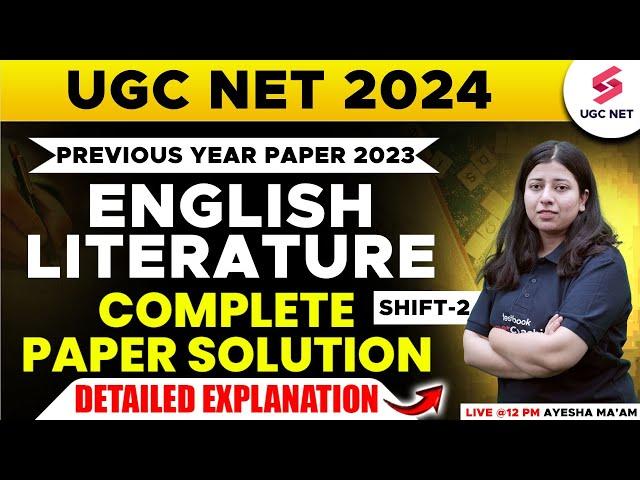 UGC NET English Literature Previous Question Paper With Answers | UGC NET English By Ayesha Khan