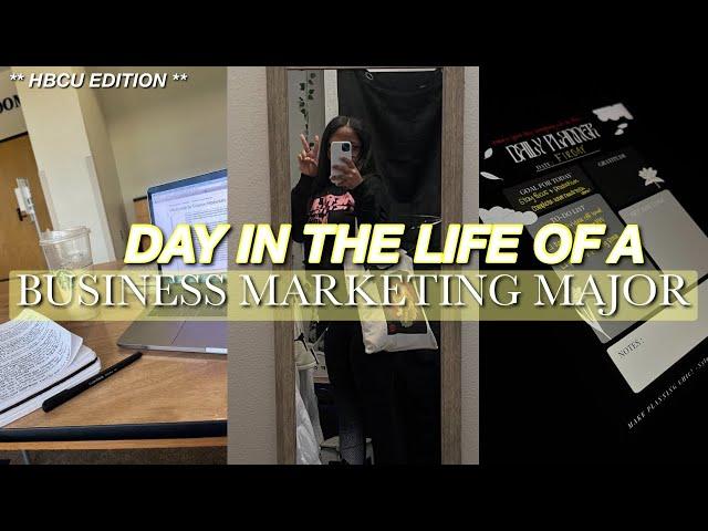 DAY IN THE LIFE OF A HBCU BUSINESS MARKETING MAJOR! | Nyla Symone