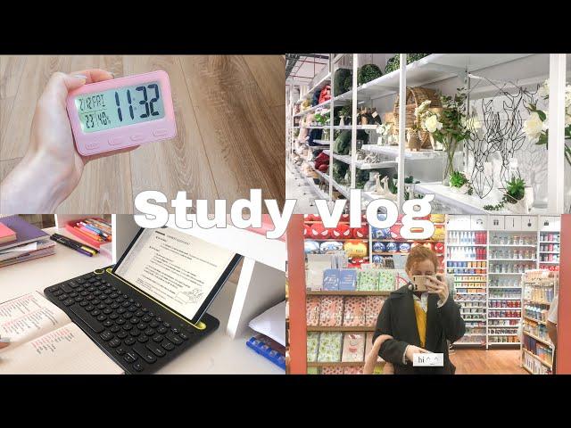 Study vlog: shopping in miniso, studying korean, french, studying languages, taking walks... 