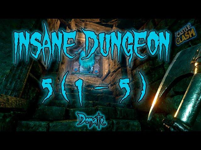 Castle Clash # Insane Dungeon 5 (1-5)