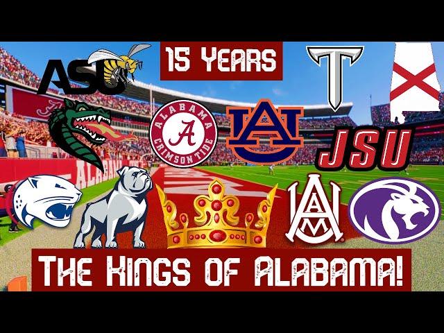 I gave EVERY D1 Team in Alabama 15 Years to see who could be the BEST in College Football 25!