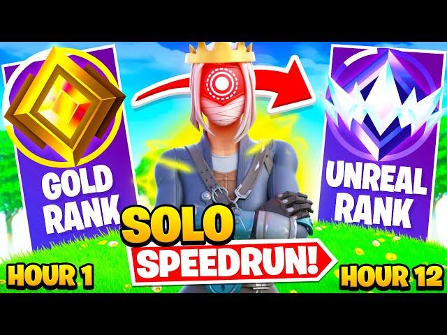 Gold to UNREAL SOLOS SPEEDRUN in 12 Hours (OG Fortnite Ranked)