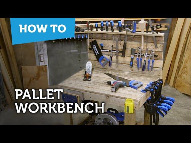 How to make a DIY workbench with pallets