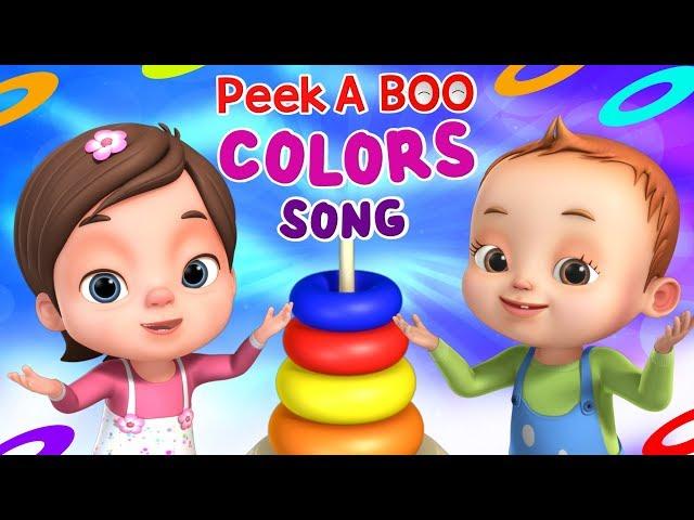 Peek A Boo - Colors Song | Videogyan 3d Rhymes | Baby Ronnie Rhymes | Nursery Rhymes & Kids Songs