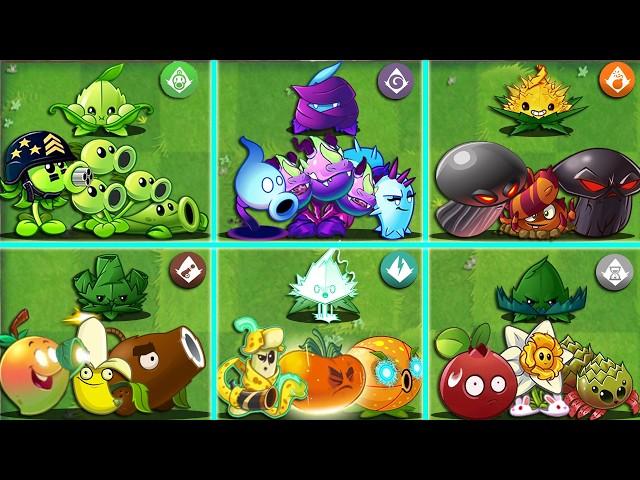 6 Team PEA x LAUNCH x SHADOW x ... Battlez - Who Will Win? - Pvz 2 Team Plant vs Team Plant