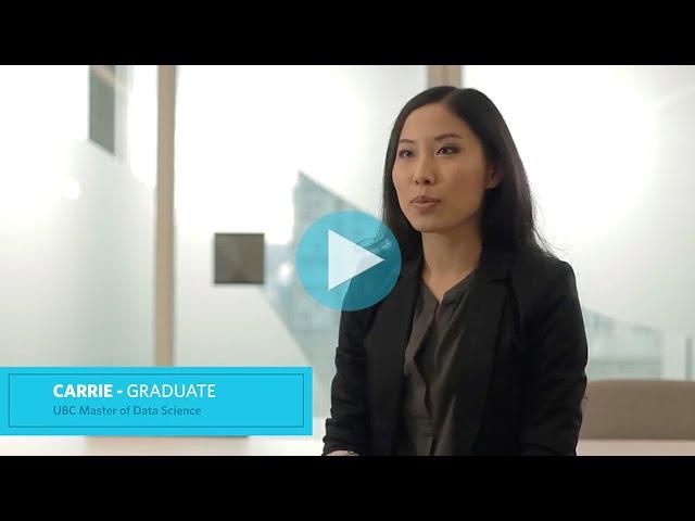 UBC Master of Data Science Vancouver Alumna - Carrie