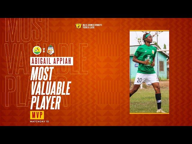 Abigail Appiah | MD 10 NASCO MVP | Soccer Intellectuals vs Jonina Ladies | 23/24 Malta Guinness WPL