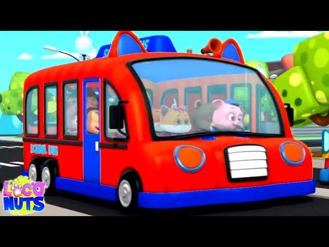 Wheels On The Bus : School Bus + More Cartoon Videos & Rhymes for Kids