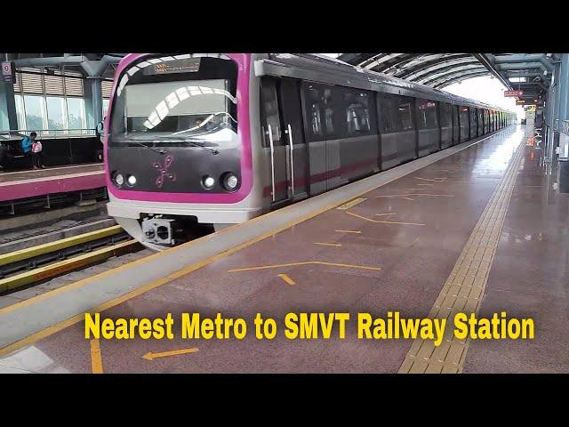 Nearest Metro to Sir M  Visveshwaraya Railway Station | Swami Vivekananda Road to Baiyappanahalli