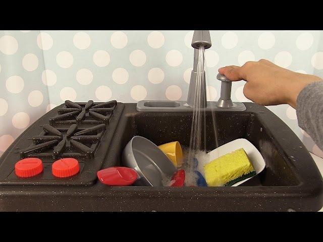 Jouets de Cuisine Vaisselle Evier Splish Splash Sink and Stove