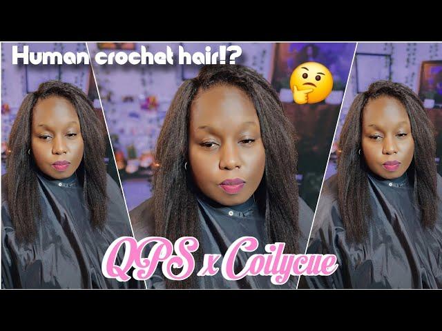 FINALLY! Human crochet hair for the WIN! ft. Coilycue 14in Pre-looped Yaki Straight Human hair