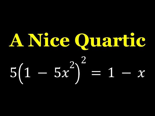 Solving 5(1-5x^2)^2=1-x