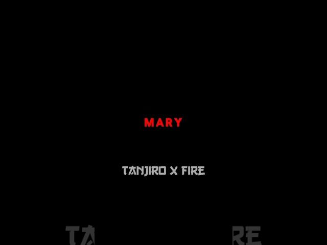 Mary on a Cross - Ghost | Lyrics edit | Tanjiro X Fire| #lyrics_whatsapp_status #ytshorts #edit