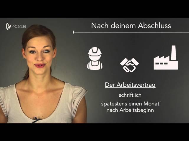 Der Arbeitsvertrag | Wissen für die Ausbildung | Prozubi.de